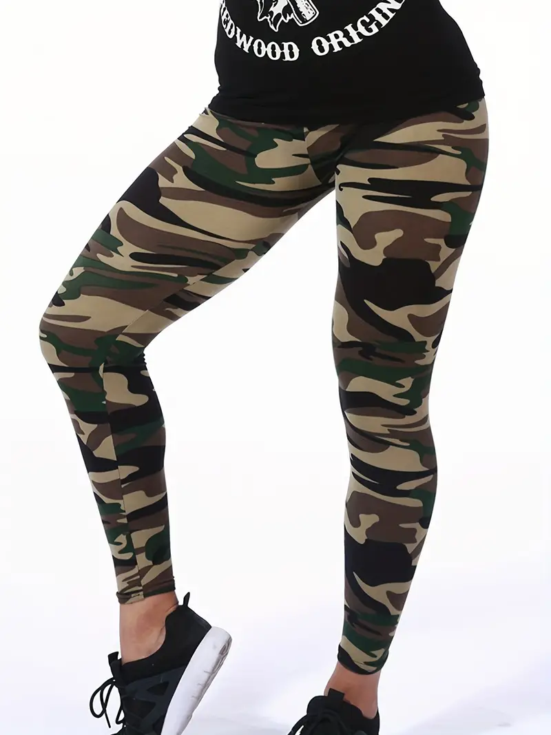 - leggings casual de camuflaje con cintura alta - Imagen 3