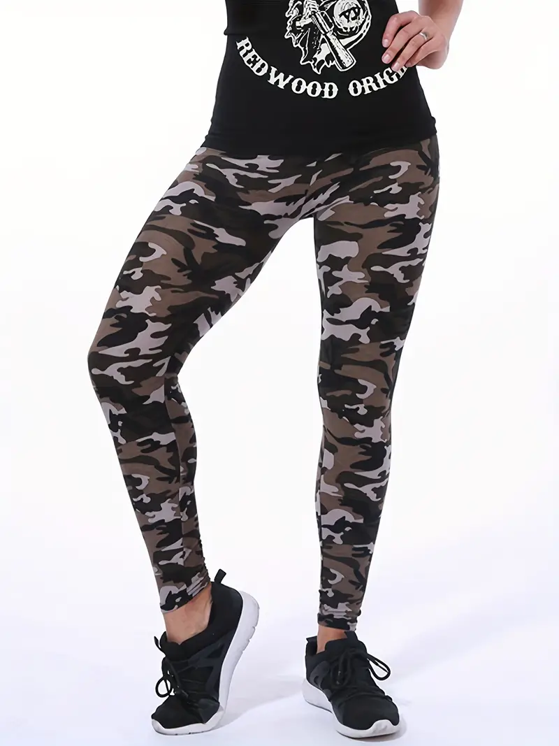 - leggings casual de camuflaje con cintura alta - Imagen 6