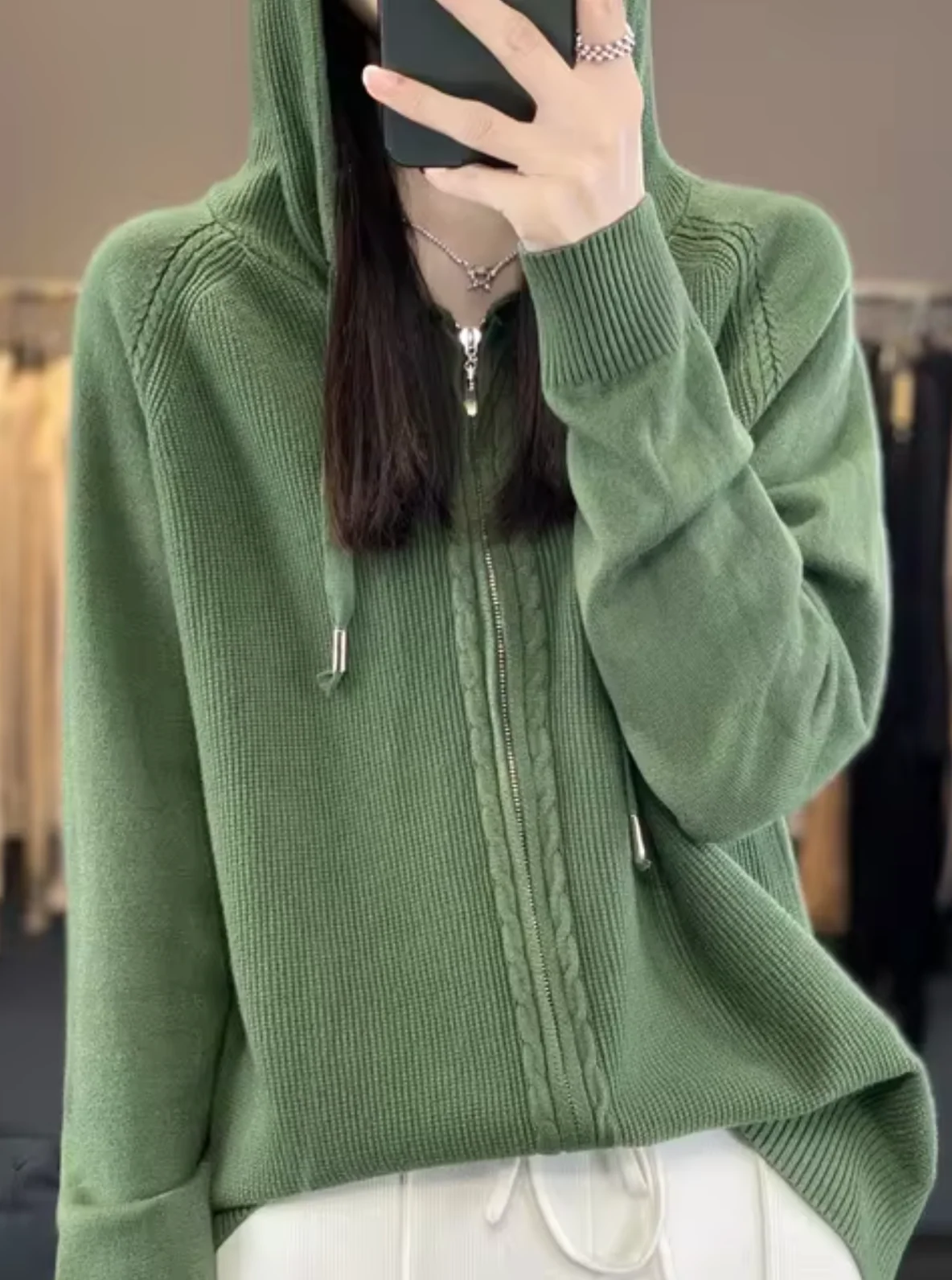 - Chaqueta de punto con capucha - Imagen 4