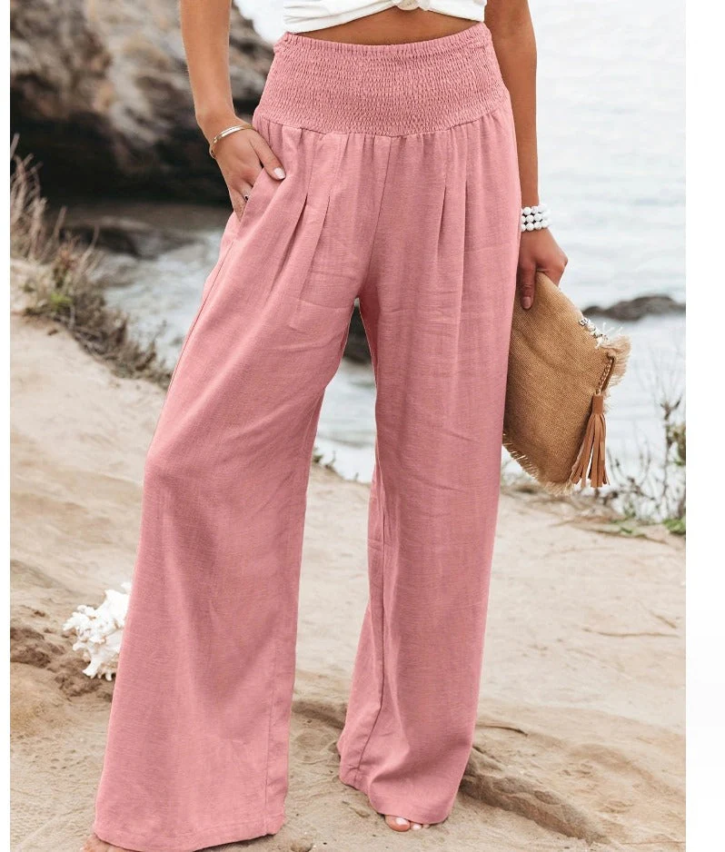 Clara - Elegantes y c贸modos pantalones palazzo para mujer - Imagen 2