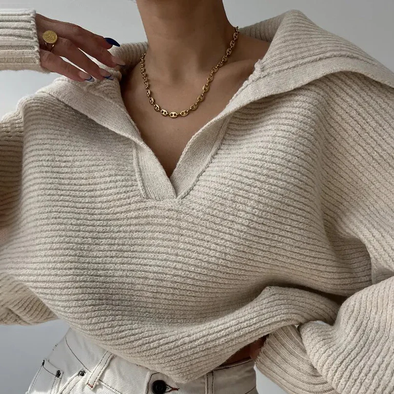 Abigail - Elegante jersey de invierno de punto grueso para mujer - Imagen 3