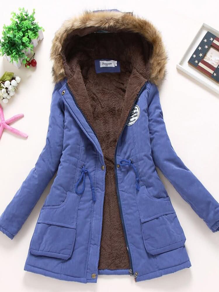 Abrigo de invierno para mujer, moderno, cálido y adaptable - Imagen 3