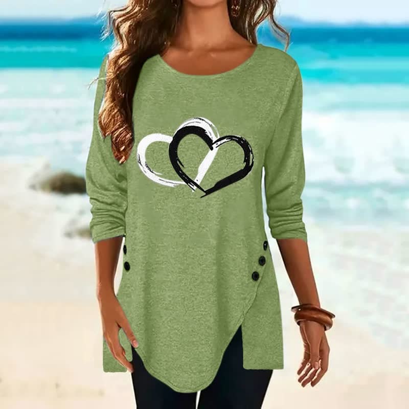2Hearts™: Camisa cómoda y oversize para mujer - Imagen 7