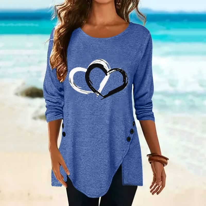 2Hearts™: Camisa cómoda y oversize para mujer - Imagen 3