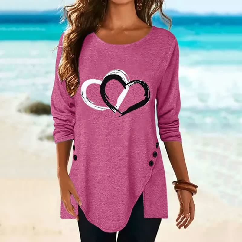 2Hearts™: Camisa cómoda y oversize para mujer - Imagen 2